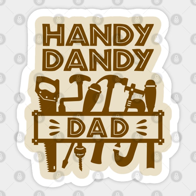 Handy Dandy Dad Sticker by Blended Designs